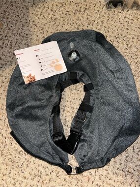 Adjustable Inflatable Gray Pet Recovery Collar